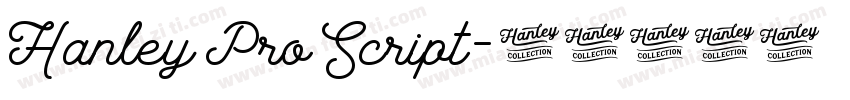 Hanley Pro Script字体转换